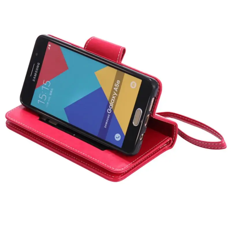 Роскошный кожаный чехол для телефона Coque Samsung Galaxy A5 2016 откидная крышка Fundas A510 A510F