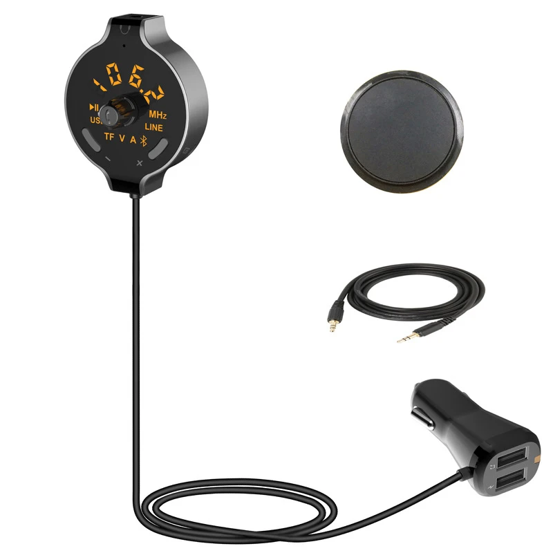 FM передатчик Беспроводной Handsfree Car Kit Dual USB Зарядное устройство FM передатчик Авто USB адаптер MP3 плеер с TF слотом Беспроводной