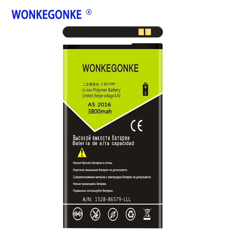 WONKEGONKE EB-BA510ABE для samsung Galaxy A5 Edition A510F A5100 подлинный аккумулятор