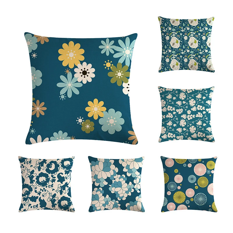 Серия масляной живописи наволочки Подушка с цветами декоративное постельное