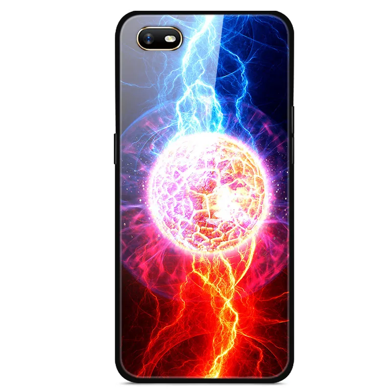Для OPPO A1K чехол из закаленного стекла жесткий чехол для телефона для OPPO A1K чехол s Мягкий бампер для OPPOA1K A 1K CPH1923 чехол Роскошный - Цвет: 5 For OPPO A1K
