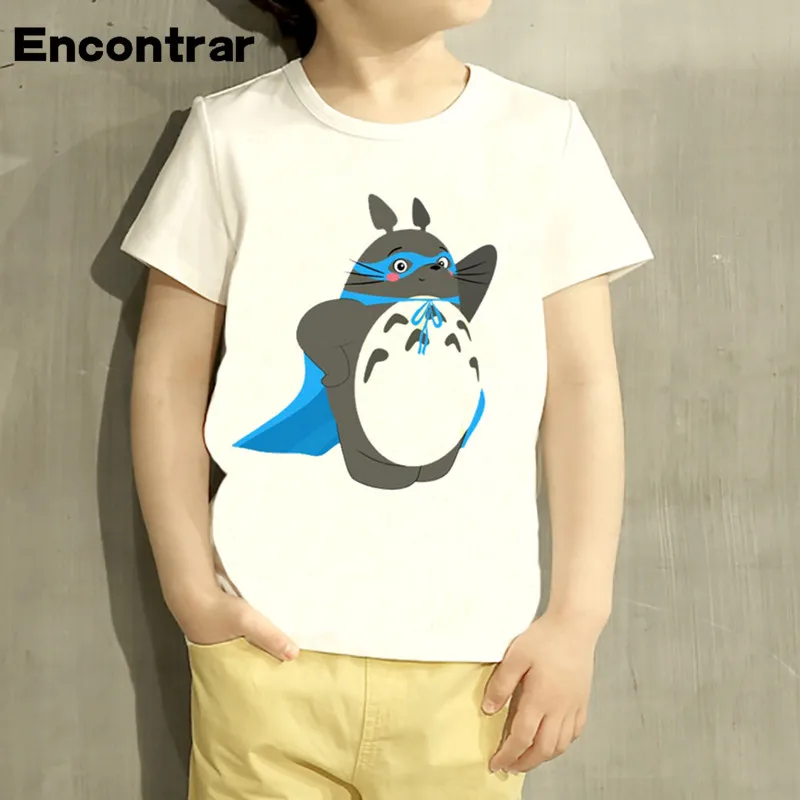 Anime My Neighbor Totoro Cartoon Design Baby Boys/Girl T Shirt Kids Funny Short Sleeve Tops Children Cute T-Shirt HKP2207 | Детская