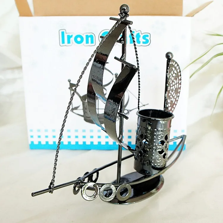 Домашнее офисное морское украшение модель корабля ручная работа металлическая