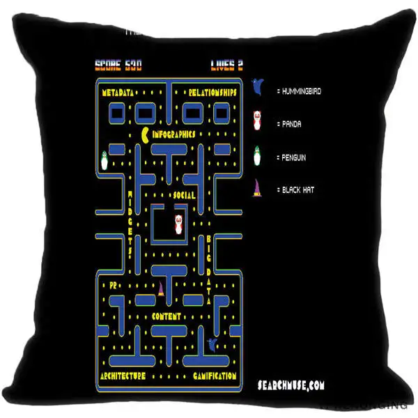 Square Pillowcases Заказная декоративная наволочка Pacman Чемпионат квадратная Наволочка на молнии лучший подарок 35X35,40x40,45x45 см(одна сторона) 180516-04 - Цвет: Square Pillowcases