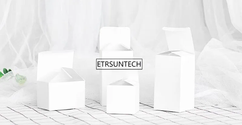 Крафт бумага маленькие картонные коробки белые пустые ремесленные подарочные