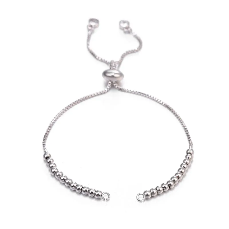 Регулируемая цепочка-слайдер медные аксессуары женский и мужской браслет