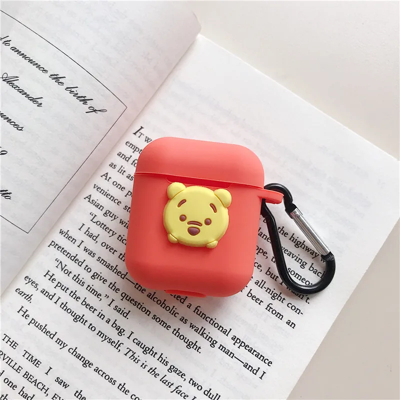 Bluetooth чехол для наушников Аксессуары для airpods защитный чехол сумка анти-потеря ремешок для airpods 2 милый мультфильм DIY силикон