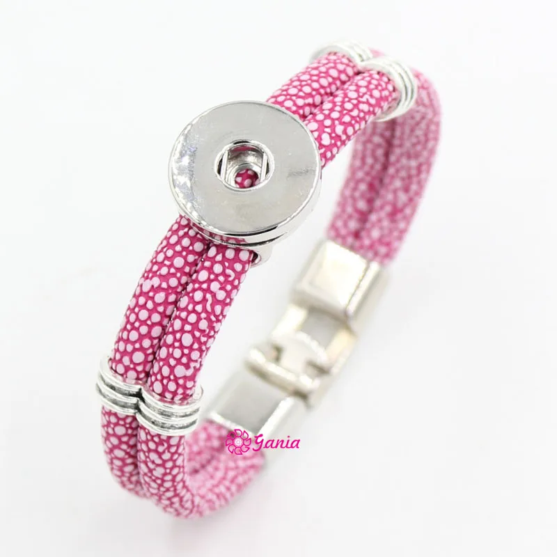 1 шт. новейшая сменная кнопка сделай сам 18 мм Ювелирные изделия PU Stingray кожаные