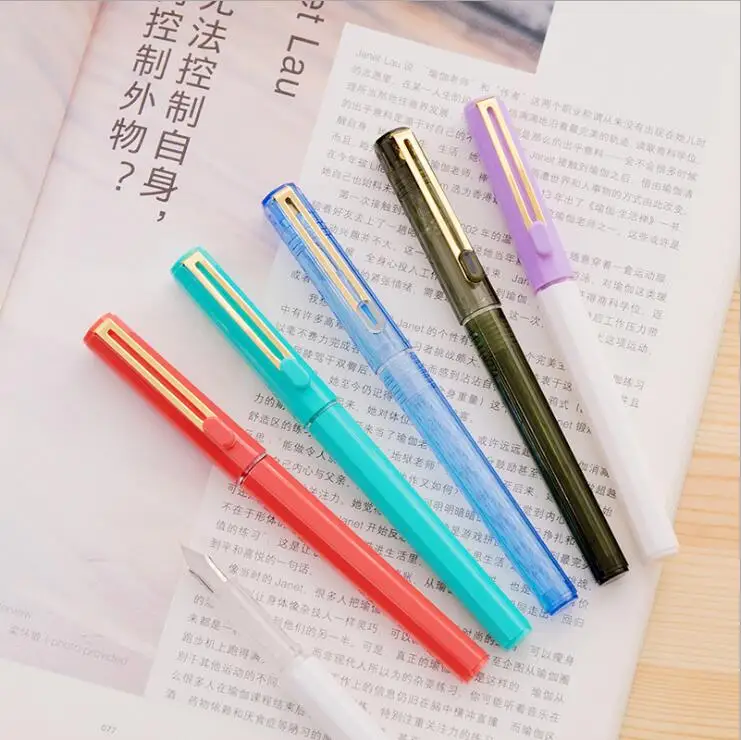 High Quality Writing Fountain pen ink nib Pocket Penna stilografica Stationery quill Vulpen Stylo plume 03878|Перьевые ручки| |