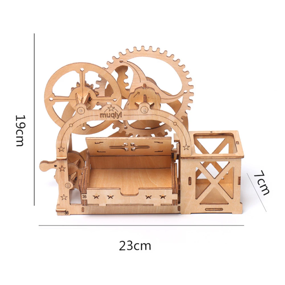 Шестерни практические полые деревянные DIY бизнес карты подарки для дома стенд
