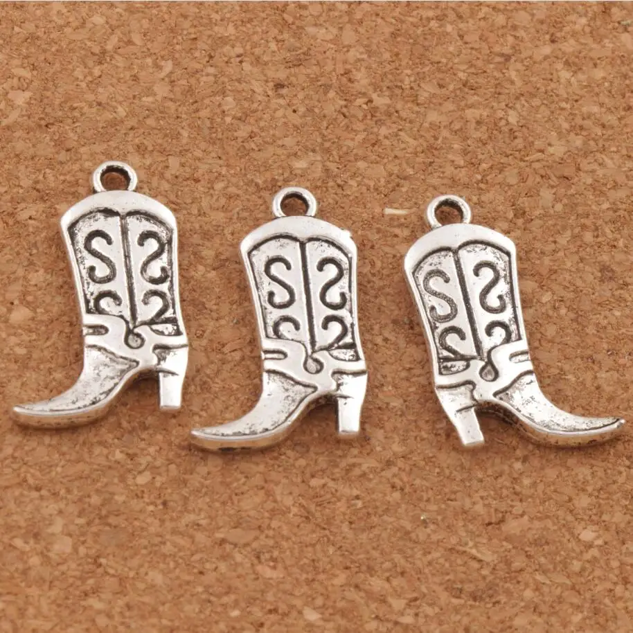 S дизайн ковбойские ботинки высокого шармы туфли на каблуках Подвески ювелирных