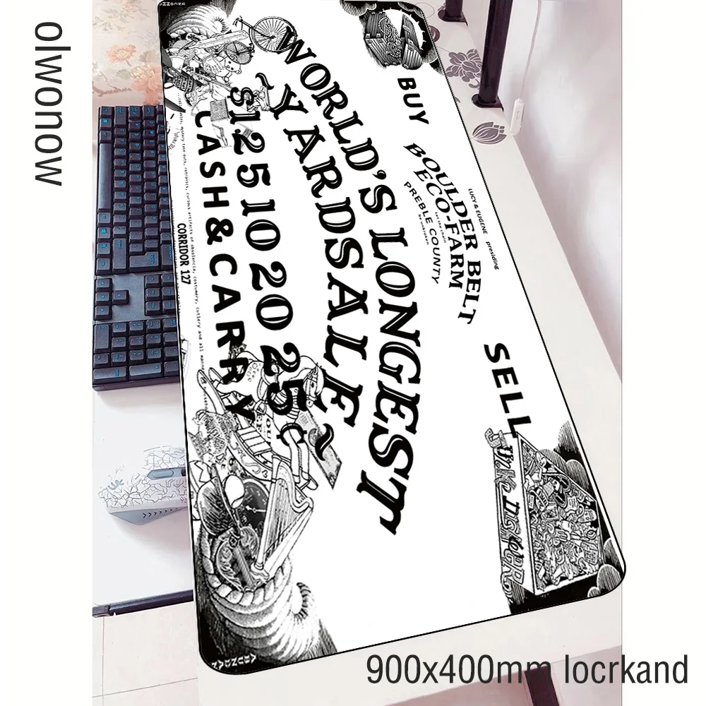 Коврик для мыши ouija 900x400x3 мм игровой коврик 3d большой геймер компьютерный стол xl