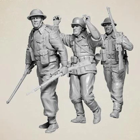 

Модель солдата из смолы 1/35, британский солдат, 3 шт.