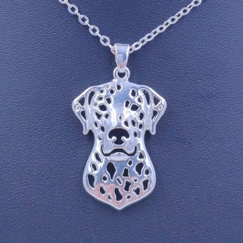 

Милое ожерелье-далматинское с подвеской в виде собаки, посеребренное ювелирное изделие для женщин, мужчин, женщин, девочек, детей, мальчиков...