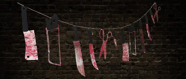 Реквизит для Хэллоуина домашний декор с привидениями инструменты тела гирлянда