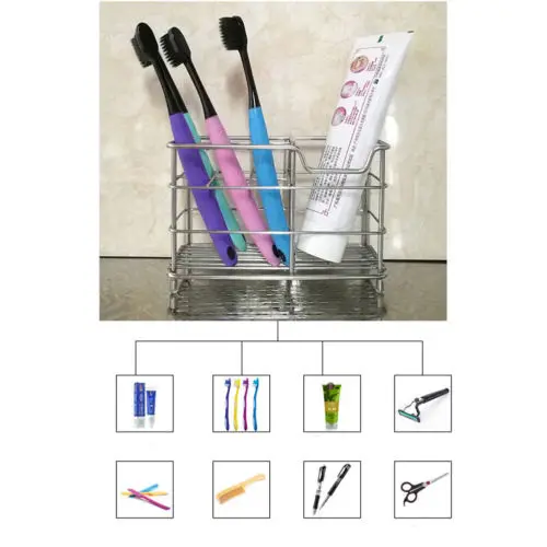 Нержавеющая сталь Премиум зубная щетка чашка для зубной пасты держатель