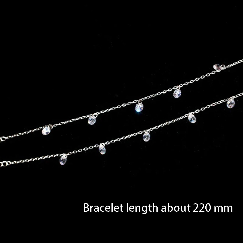 JZTOP брендовые роскошные женские браслеты цвета розового золота с цирконом для