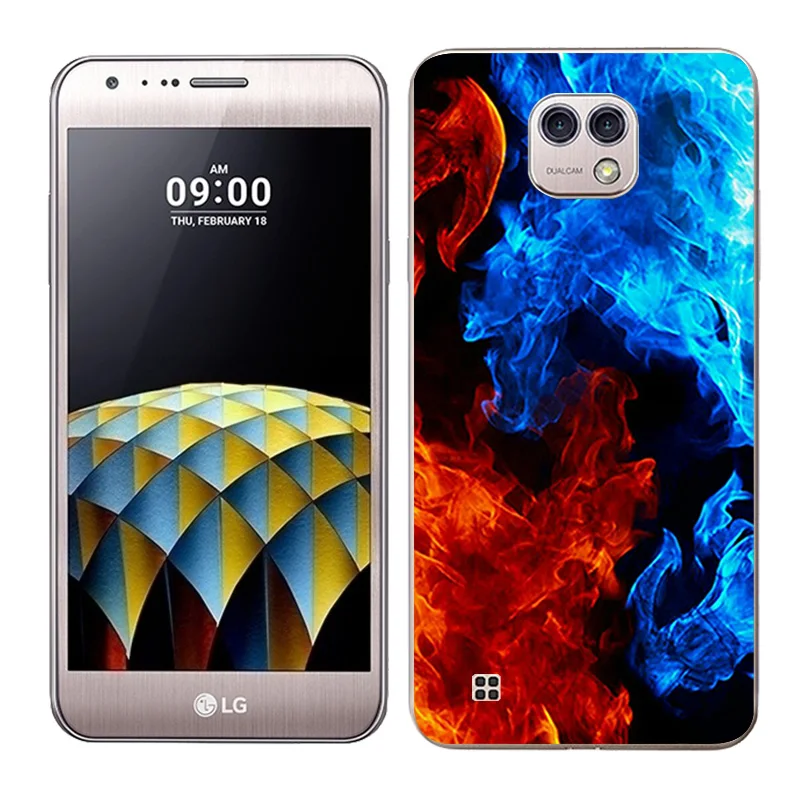 Силиконовые чехлы Fundas для LG X Cam K580 блестящие резиновые прозрачные из ТПУ K580DS