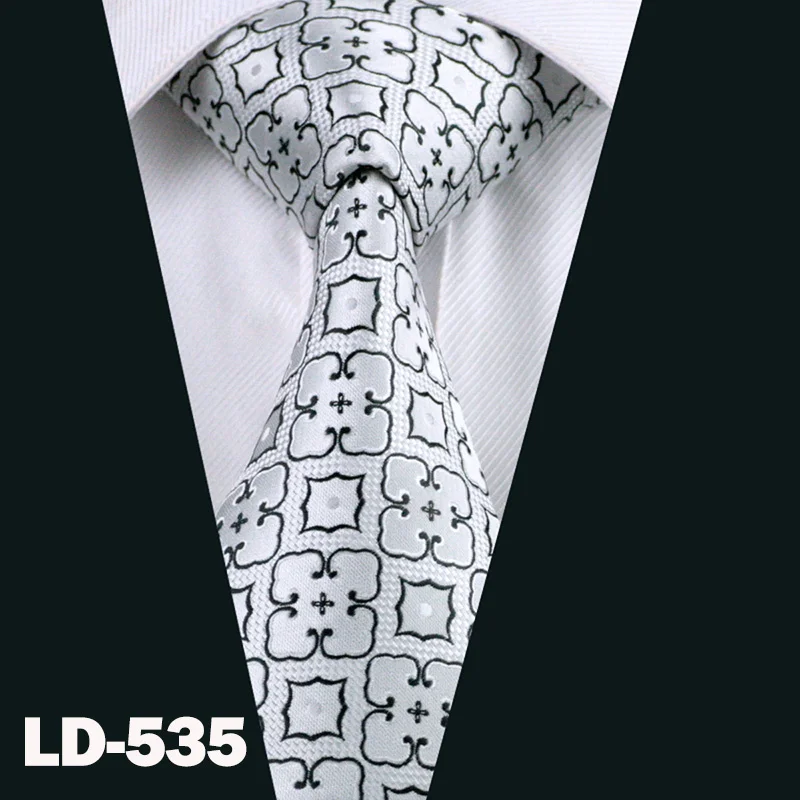 LD-535 29 Colors Classic Red Wedding Ties For Men Gifts Party Fashion Designer Gold Teal Solid Silk Men Neckties 8.5cm Dropshipping Tie - Цвет: LD-535