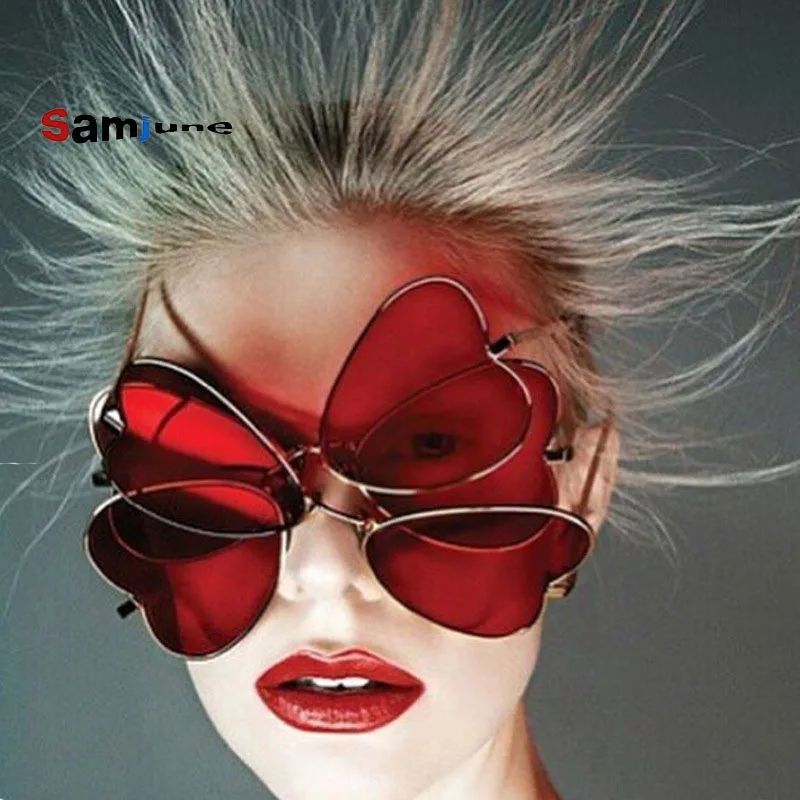 Женские солнцезащитные очки Samjune дизайнерские винтажные в металлической | Женские солнцезащитные очки -32849456377
