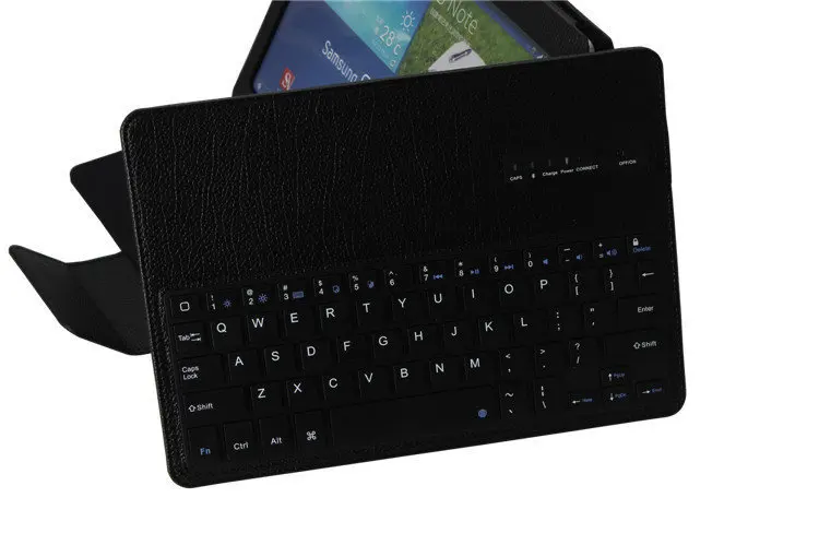 Съемный Беспроводной Bluetooth клавиатура+ кожаный чехол с подставкой для samsung Galaxy Note 10,1 P600 чехол для планшета Клавиатура Teclado Bluetooth