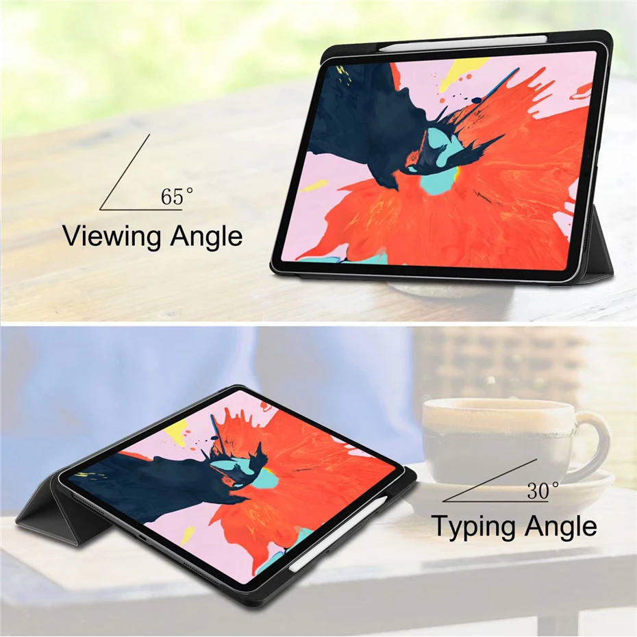 Магнитный чехол для Apple ipad pro 12 9 '񟭒 планшет трехслойный Стенд Pu кожаный умный