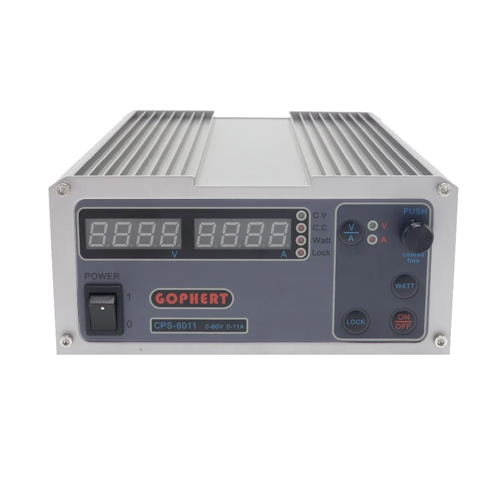 CPS-6011 Мини Регулируемая Компактный Высокого Мощность Цифровой DC Питание 60V 11A лаборатории Питание постоянного тока разъем комплект