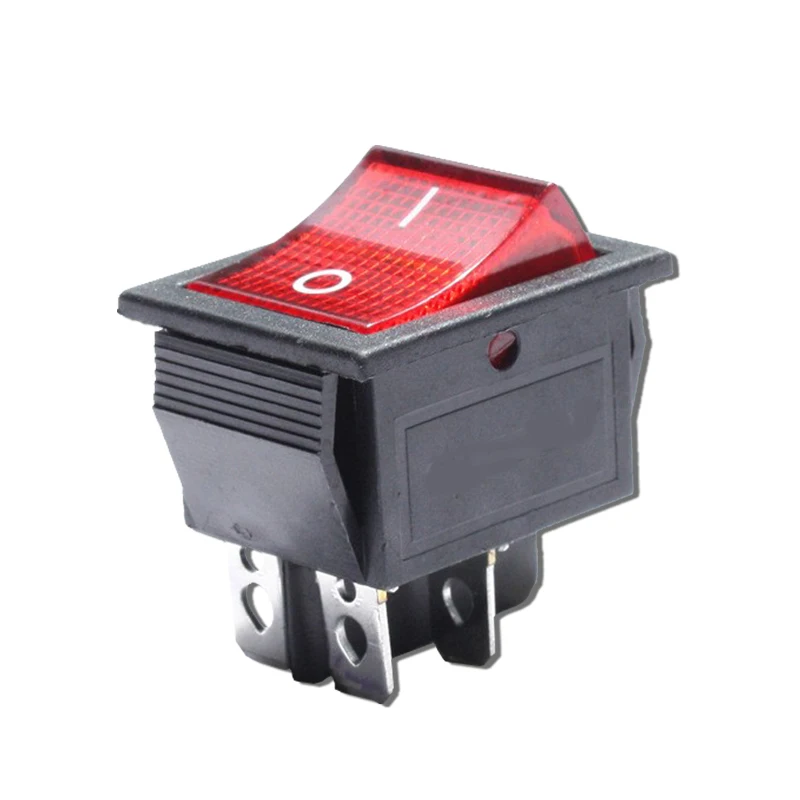 

illumated KCD7-2211/N Rocker Switch Boat Switch 4 Pins 2 Position 15A 250V 20A 125V with Light