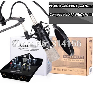 Takstar PC K600 микрофон для записи со значком upod nano звуковая карта профессиональная