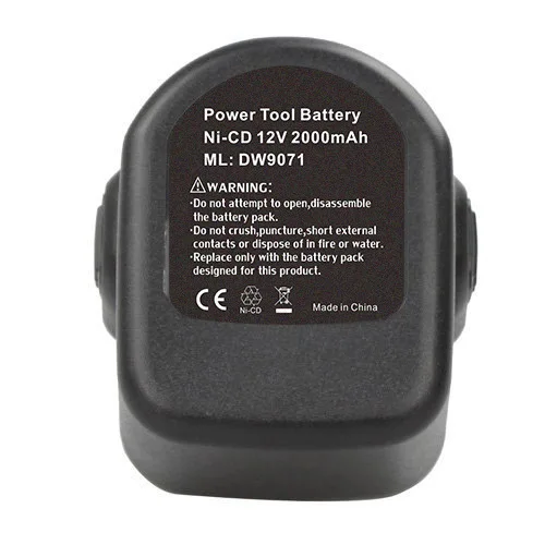 Аккумулятор GTF 2000 мАч 12 в Ni-CD Deerwater Parra Dewalt 152250-27 397745 DC9071 DE9037 DE9071 DE9074 DE9075 DE9501 DW9071 |