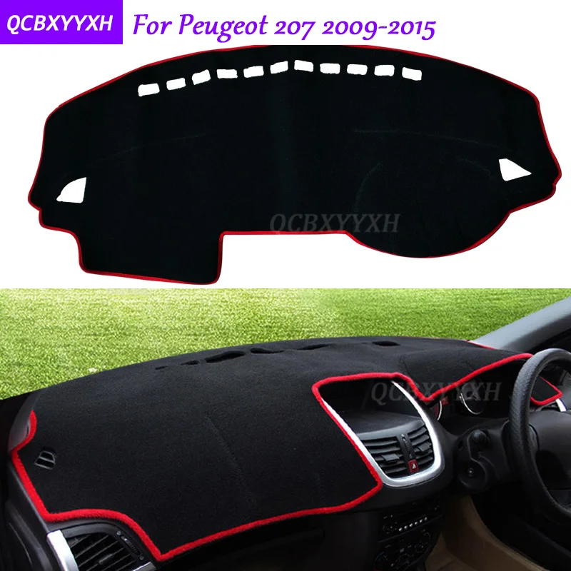 Для peugeot 207 2009- коврик на приборную панель защитный интерьер Photophobism коврик тент подушка для автомобиля Стайлинг авто аксессуары