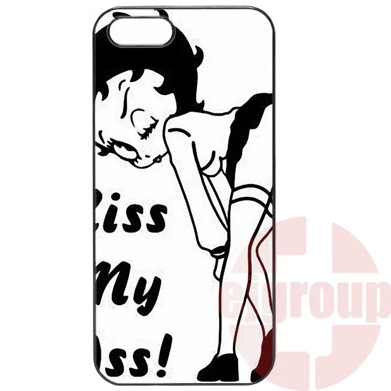 Мода Крышки Случая Betty Boop Kiss My Ass Для Samsung Galaxy J1 J2 J3 J5 J7 2016 Core 2 S Xcover Win Trend Duos Grand |