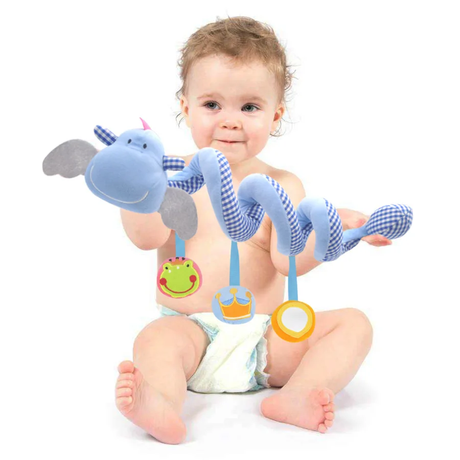 Мягкая детская кроватка коляска игрушка спиральные детские игрушки для