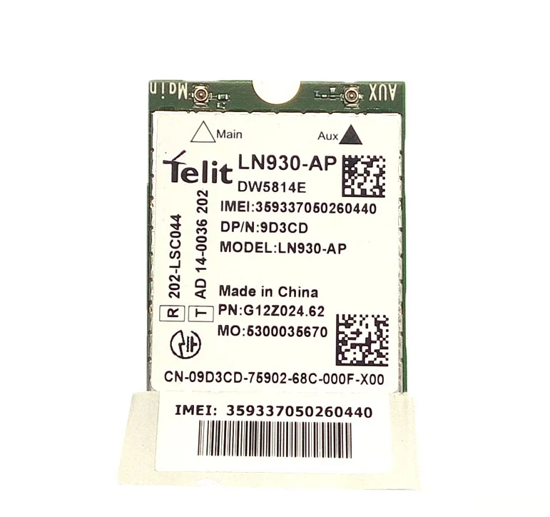 SSEA Новый 4G модуль для Dell DW5814E карта WWAN NGFF Latitude 14 &quot7480 5480 5285 5580 7480 XFVM5 0XFVM5|Сетевые