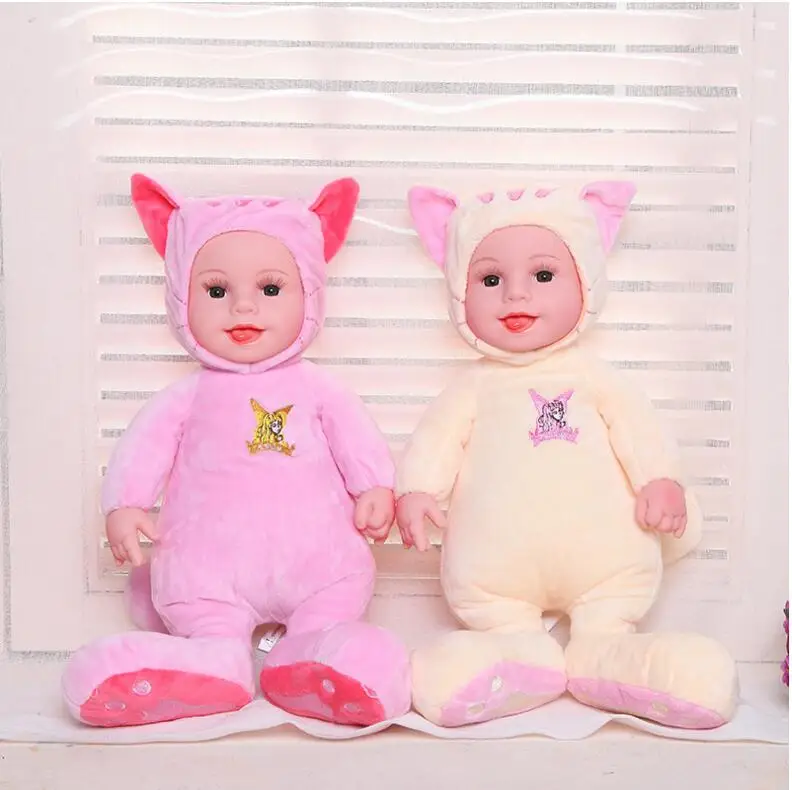 

16 inch Stuffed Baby Doll Toys For Children Silicone Reborn Alive Babies Lifelike Kids Toys Sleep Reborn Doll For Kid Toy