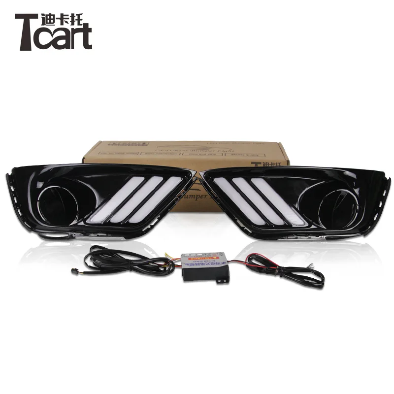 

Tcart 2X Car LED DRL Daytime Running Lights Auto LED Fog Lamp With Yellow Turning Signals For Jeep Compass 2016 2017 Accessories