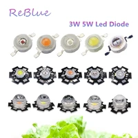 25pcs led chip 3w 5w led diode 3w high power led diode powerful leds with pcb heatsink bridgelux epistar chip uv ir diy lamps
