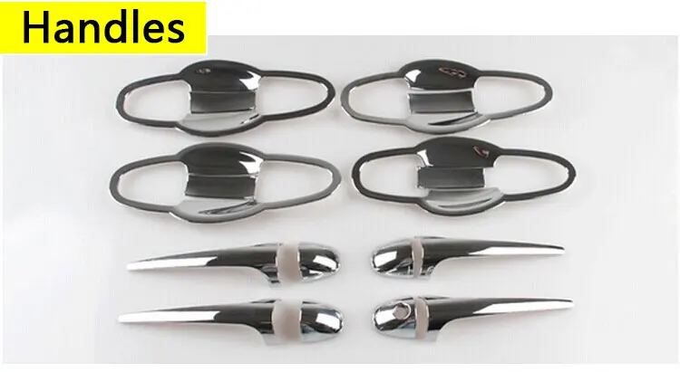 Хромированные накладки на дверные ручки для Toyota Rav4 2013 2017 Набор накладок 4 двери XA40