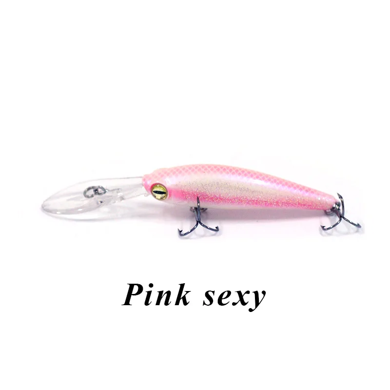 Pink sexy Banshee 60 мм 5,8 Г окуня/Щука Джеркбейт Тонущий Воблер для рыболовной наживки 3D глаза жесткие приманки Aritificial приманки жесткие щуки Shad кренкбейты - Цвет: Pink sexy