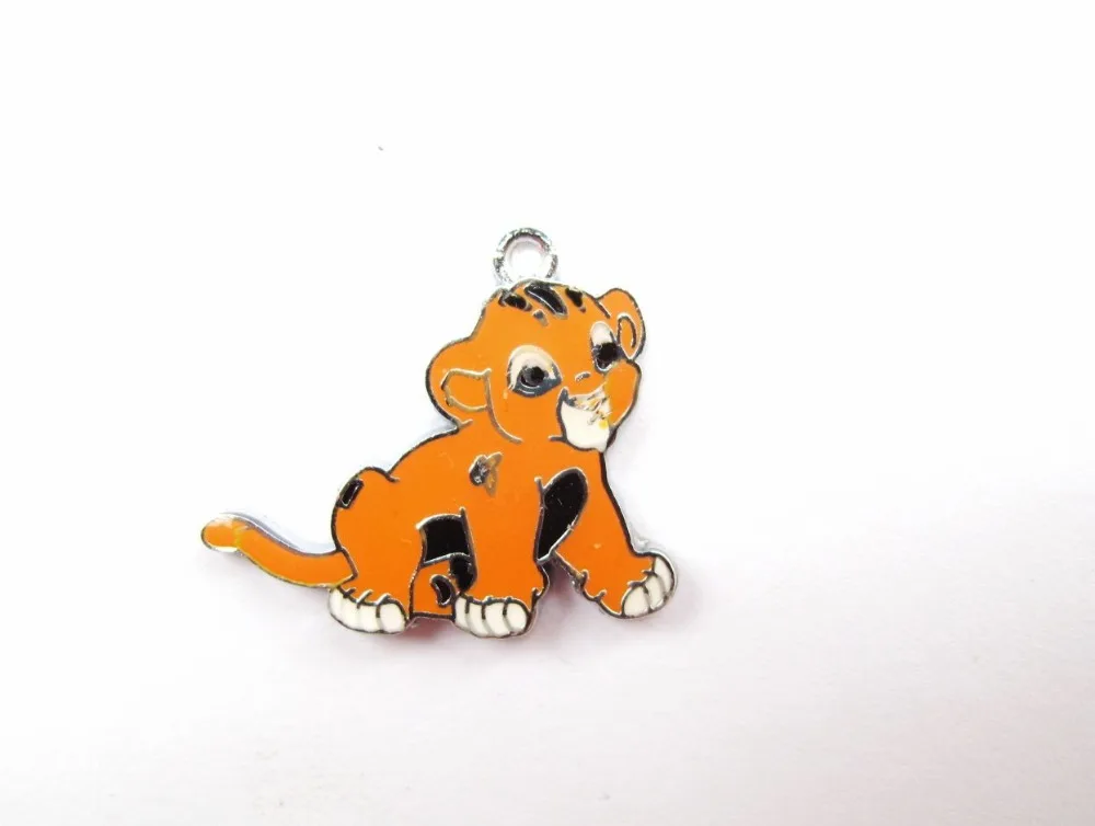 Оптовая продажа Бесплатная доставка 50 шт. Симба Лев подвески серьги сделай сам