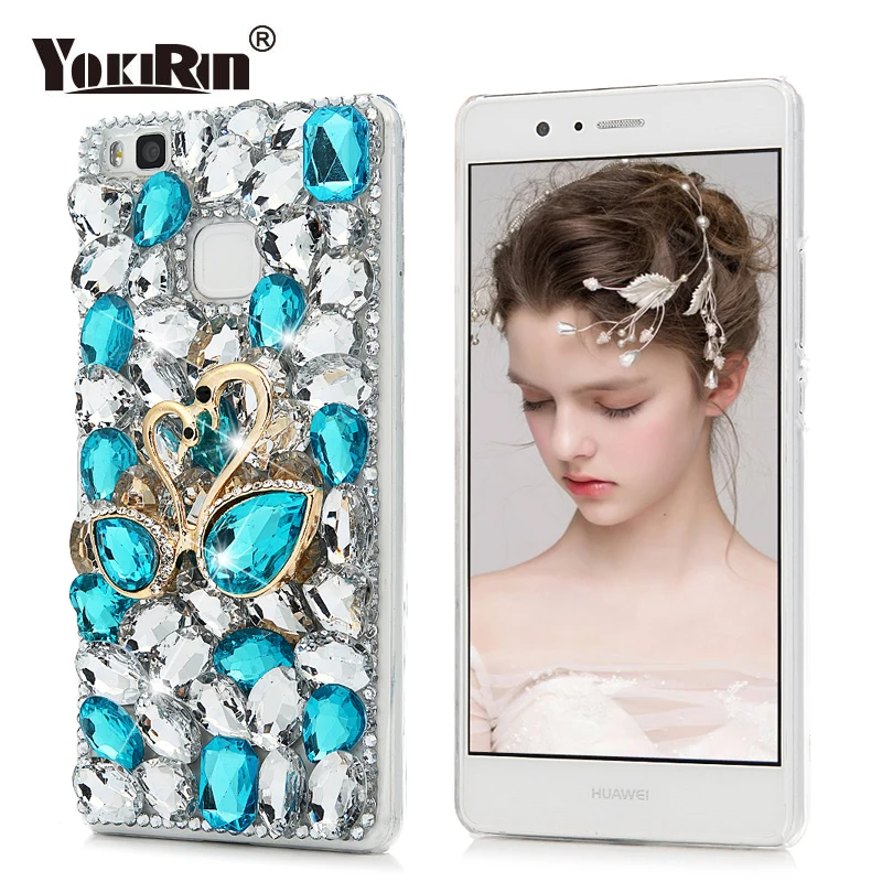 YOKIRIN 3D со стразами чехол для Huawei P8 P9 P10 Lite Bling С кристалалми и защитный Sony Xperia XZ XA XA1