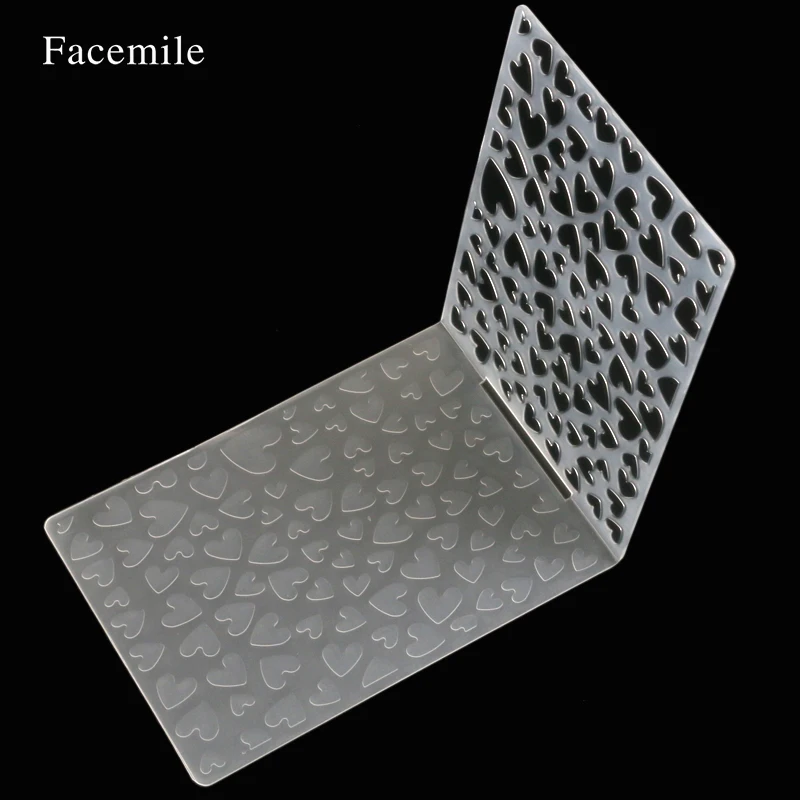 Лицевая сторона пластиковая Любовь Сердце тиснение папка DIY Скрапбукинг фото