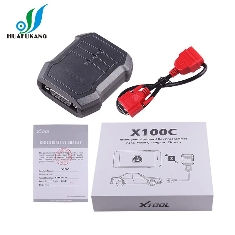 Программатор автомобильных ключей Xtool X100 C для iOS и Android работает с F ord M azda P eugeot