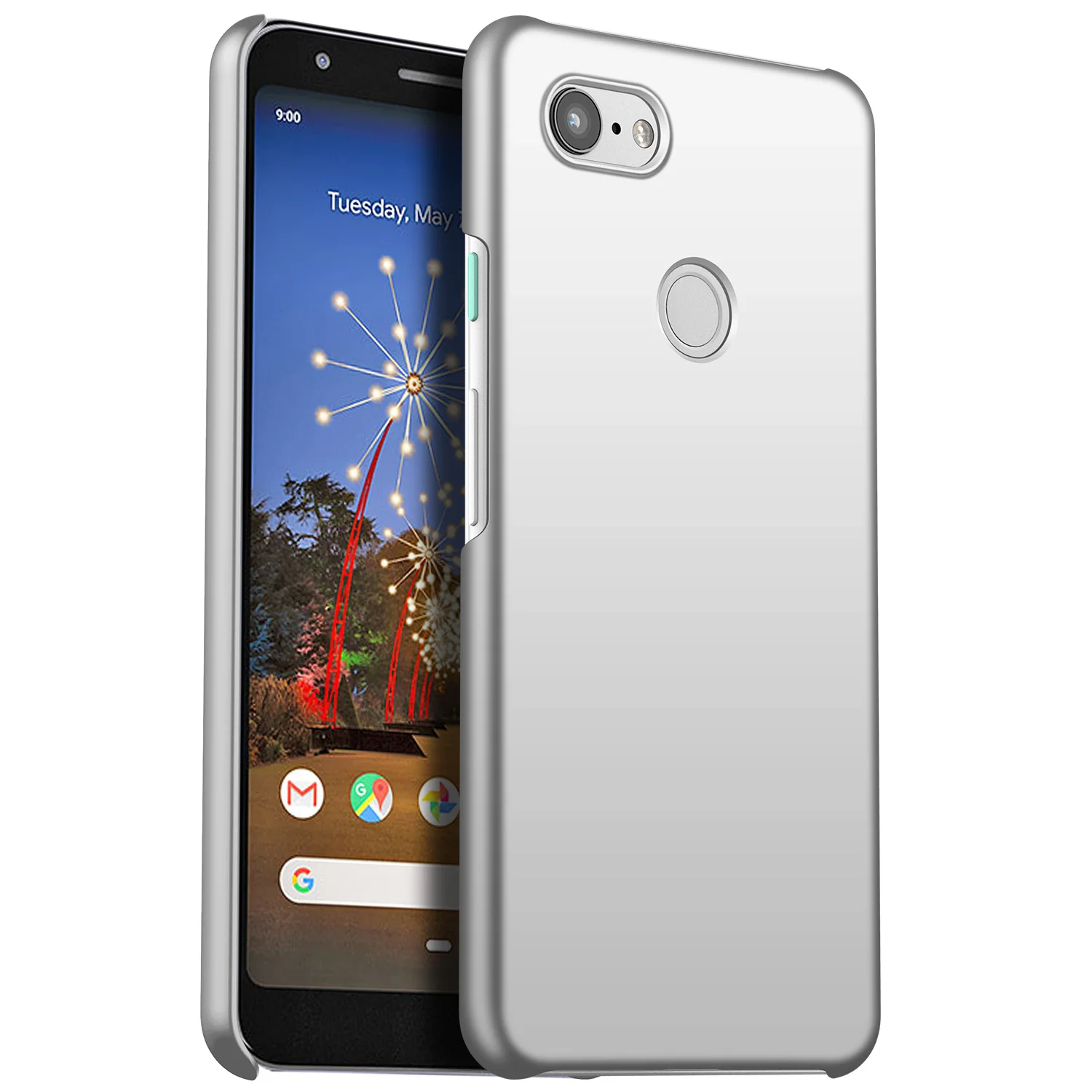 silver Для Google Pixel 3A XL чехол роскошный высококачественный Жесткий ПК Тонкий чехол Матовая кожа защитная задняя крышка чехол s для Pixel 3A 3A XL - Цвет: silver