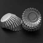 Алюминиевая форма для выпечки яичного пирога, кексов, печенья, цветов, Y102, 10 шт.