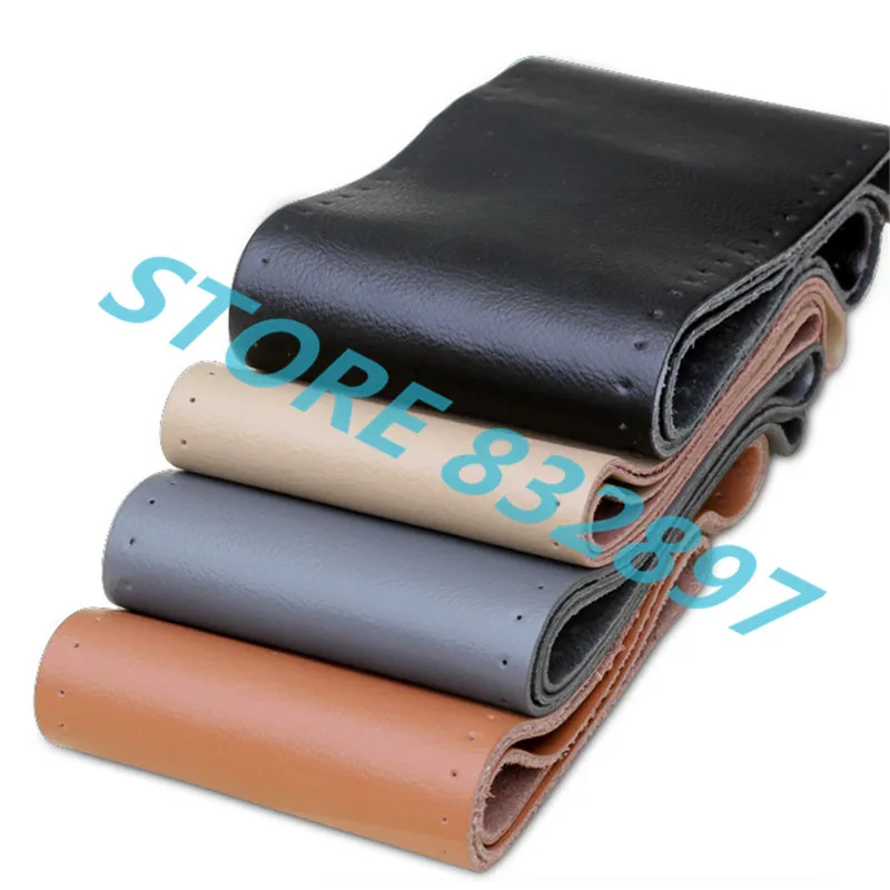 15 г Высокое качество воловья натуральная кожа чехол рулевого колеса автомобиля с