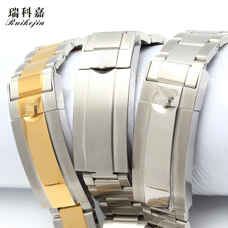 Твердый ремешок из нержавеющей стали 20 мм для Rx Explorer 2 погружной Greenwich II черный и