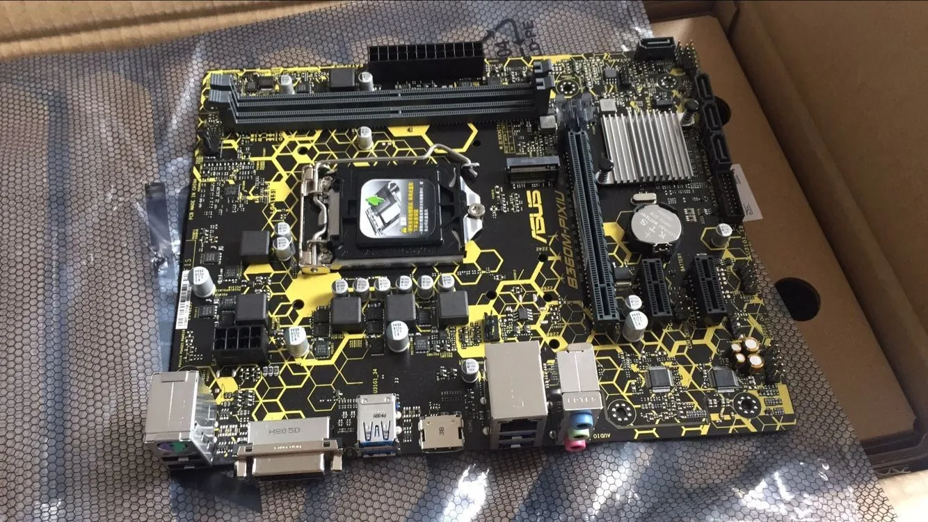 Материнская плата ASUS разъем Intel B360 LGA1151 DDR4 USB3.1 M.2 SATA III MATX для настольного ПК б/у