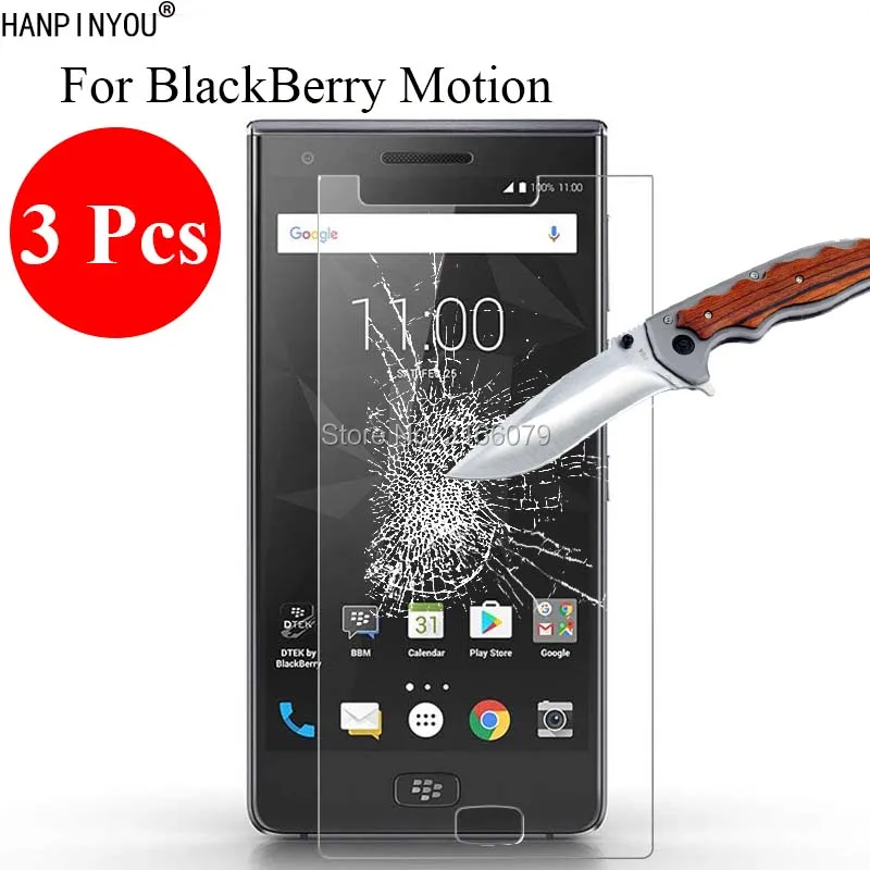 Новое закаленное стекло 3 шт./лот 9H 2.5D Защита экрана для BlackBerry Motion 5 Защитная