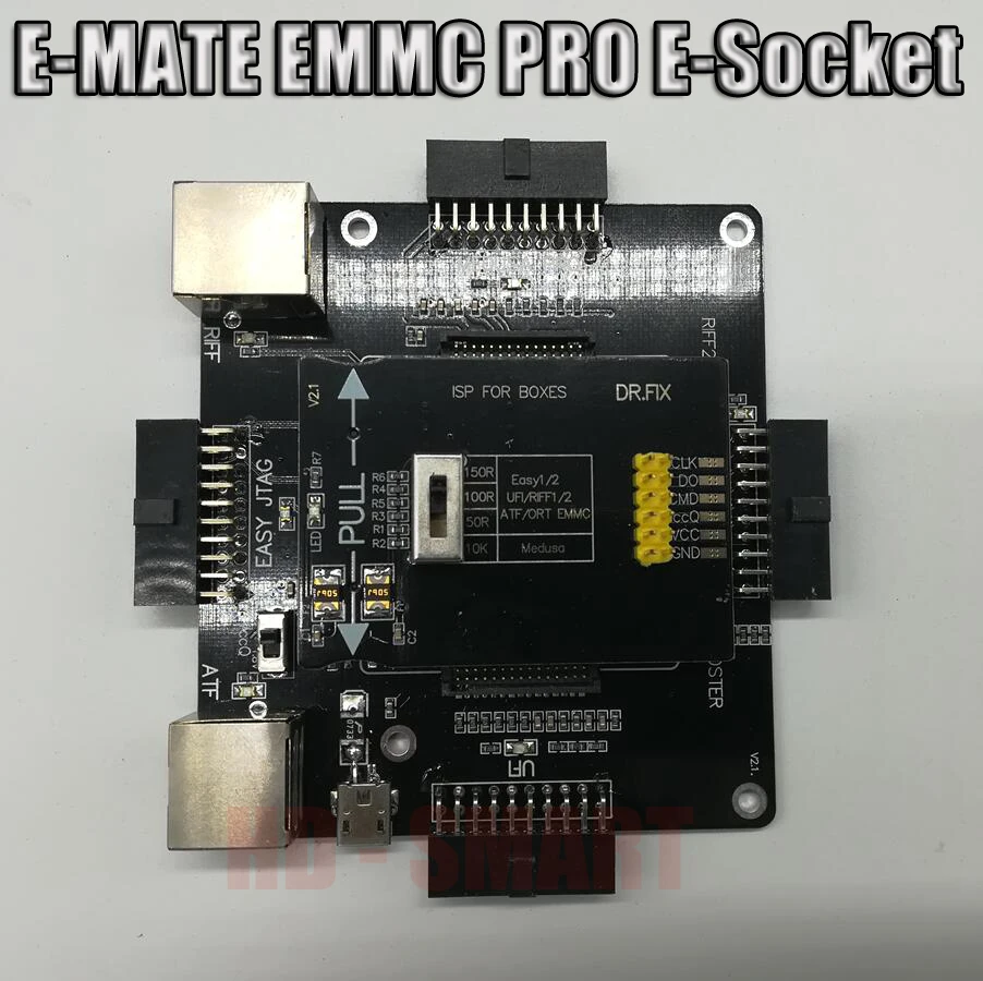 E-MATE коробка E mate box E-Socket 6 в 1 без сварки BGA169E BGA162 BGA221 поддержка Медуза Pro box/UFI/ATF/легкий JTAG Plug/RIFF box